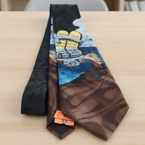 Steven Harris Moses Ten Commandments Red Sea Biblical Hebrew Novelty Tie